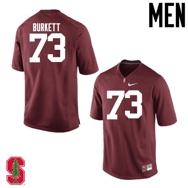 Men Stanford Cardinal #73 Jesse Burkett College Football Jerseys Sale-Cardinal - Click Image to Close